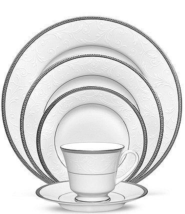 Image of Noritake Regina Platinum Collection 5-Piece Place Setting
