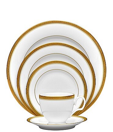 Image of Noritake Stavely Gold Collection 5-Piece Place Setting