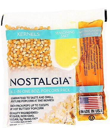 Image of Nostalgia Electrics Best Tasting Premium 8-Ounce Popcorn, Oil & Seasoning Salt All-In-One Packs - 24 Count