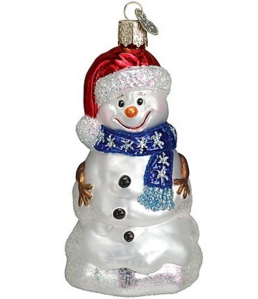 Image of Old World Christmas Happy Snowman Ornament