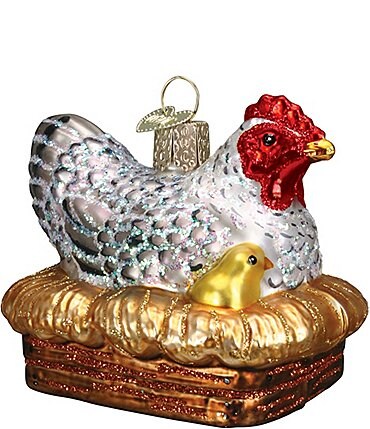 Image of Old World Christmas Hen on Nest Ornament