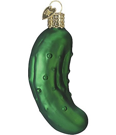 Image of Old World Christmas Pickle Glass Ornament