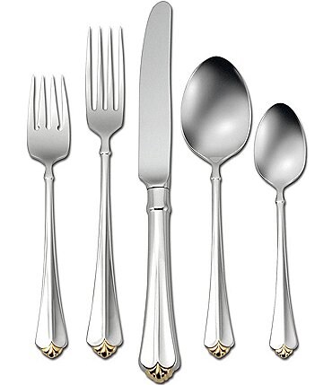 Image of Oneida Golden Juilliard 20-Piece Stainless Steel Flatware Set