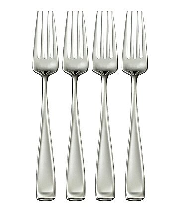 Image of Oneida 4-Piece Moda Stainless Steel Dinner Fork Set