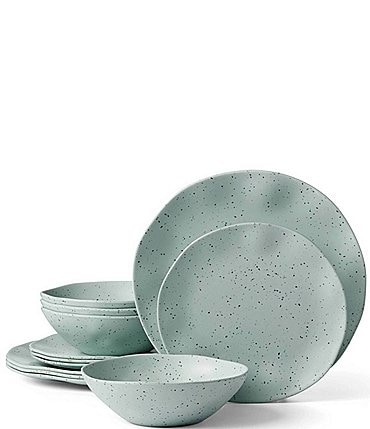 Image of Oneida Terrazzo Melamine 12-Piece Dinnerware Set