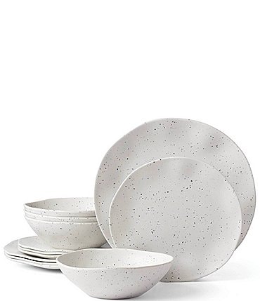 Image of Oneida Terrazzo Melamine 12-Piece Dinnerware Set