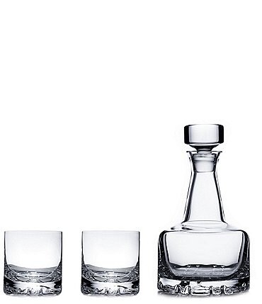 Image of Orrefors  3-Piece Set Erik Decanter Set