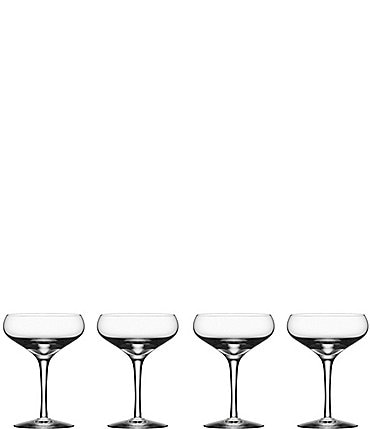 Image of Orrefors Crystal  More Coupe, Set Of 4
