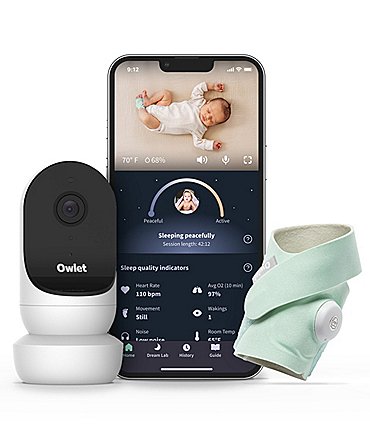 Image of Owlet Dream Duo Sock With Owlet Cam 2 Baby Monitor