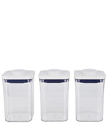 Image of OXO 3-Piece Small Square Short POP Container Set