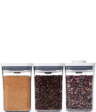 Image of OXO 3-Piece Small Square Short POP Container Set