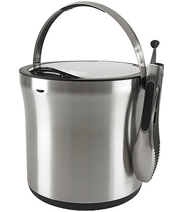Image of OXO Stainless Steel Ice Bucket & Tongs Set