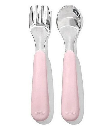 Image of OXO Tot On-The-Go Fork & Spoon Set