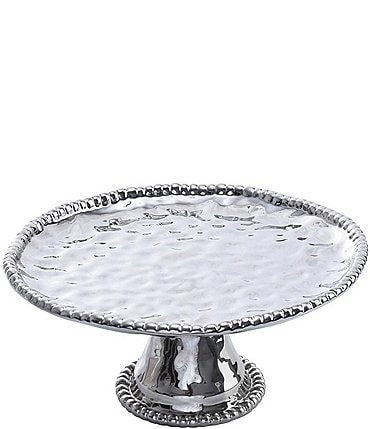 Image of Pampa Bay Verona Porcelain Silver Round Cake Plate