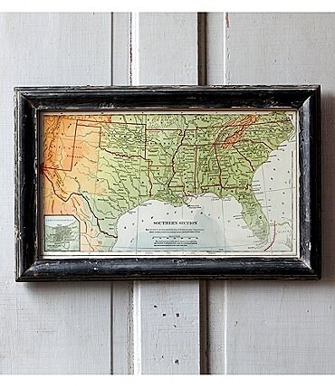 Image of Park Hill Framed Map of the South Wall Art