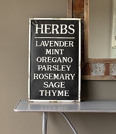 Image of Park Hill Metal Herb Sign