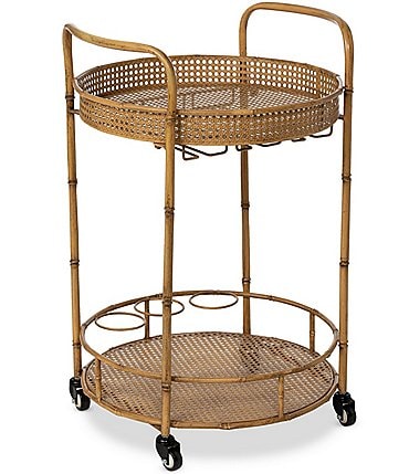 Image of Park Hill Southern Classic Collection Roanoke Metal Bar Cart