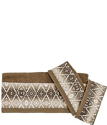 Image of Paseo Road by HiEnd Accents Chalet Southwestern Geometric Pattern  3-Piece Bath Towel Set