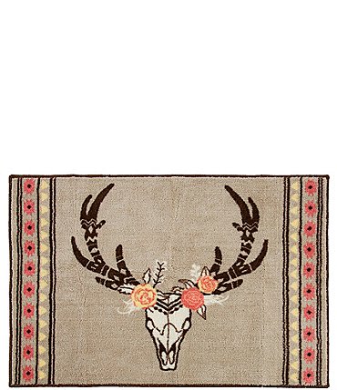 Image of Paseo Road by HiEnd Accents Desert Skull Floral Bath Rug