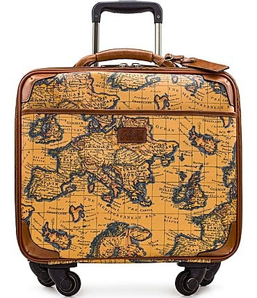 Image of Patricia Nash European Map Soft Side Collection 18" Underseat Spinner