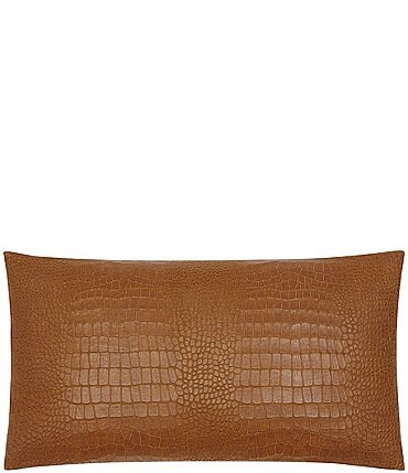 Image of Patricia Nash Faux Crocodile Embossed Pillow