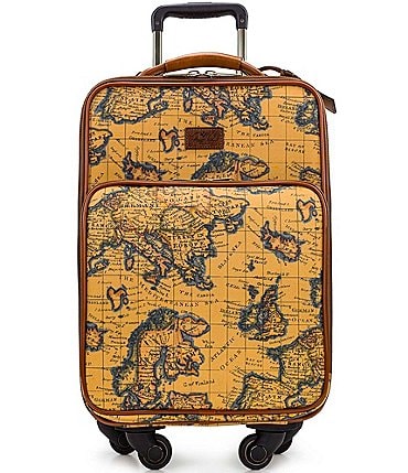 Image of Patricia Nash European Map Soft Side Collection 22" Spinner Suitcase