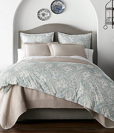 Image of Peacock Alley Seville Percale Duvet Cover