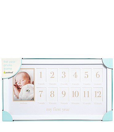 Image of Pearhead Baby's First Year Memory Photo Frame