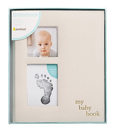 Image of Pearhead Linen Baby Photo Book