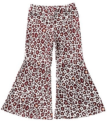 Image of Peek Little/Big Girls 2T-10 Animal-Printed Rib-Knit Flare Leg Pants