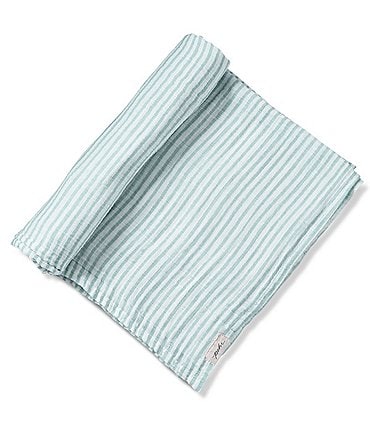 Image of Pehr Baby Stripes Away Organic Cotton Swaddle Blanket