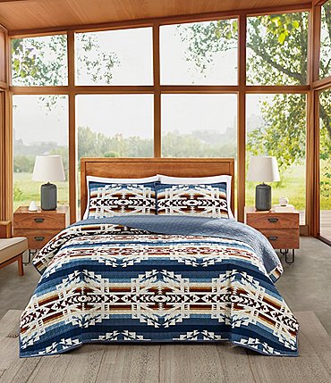 Image of Pendleton Canyon Trail Southwestern Print Coverlet Mini Set