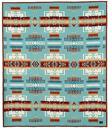 Image of Pendleton Chief Joseph Southwestern Print Robe Blanket