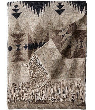 Image of Pendleton Chimayo Southwestern Fringe Wool Throw Blanket
