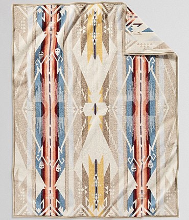 Image of Pendleton White Sands Southwestern Print Jacquard Blanket Throw