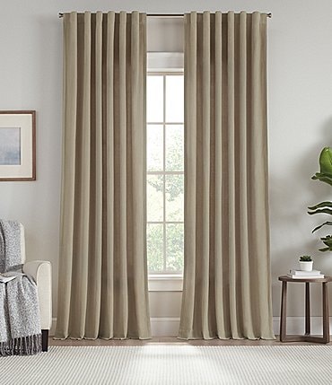 Image of Perfect Pair Marcus Twill Chenille Drapery Panel Pair