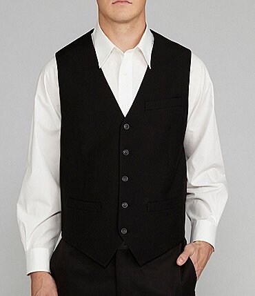 Image of Perry Ellis Solid Suit Separates Vest