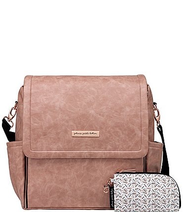 Image of Petunia Pickle Bottom Matte Leatherette Boxy Backpack Diaper Bag