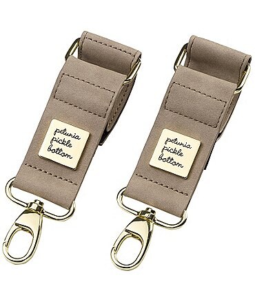 Image of Petunia Pickle Bottom Valet Stroller Clips - Leatherette