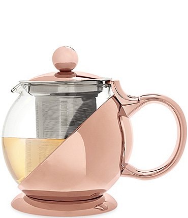 Image of Pinky Up Shelby Rose Gold Wrapped Teapot & Infuser
