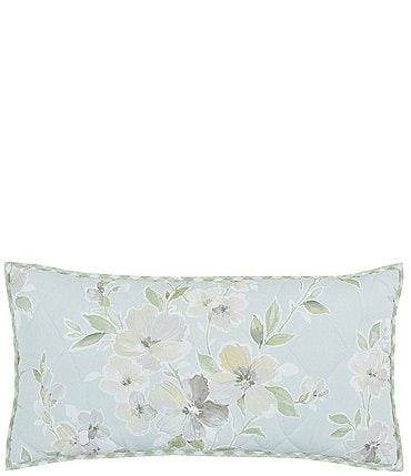 Image of Piper & Wright Cassia Quilt Collection Quilted Boudoir Decorative Reversible Floral Pillow