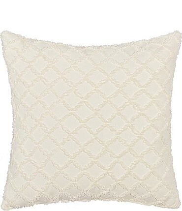 Image of Piper & Wright Lillian Lattice Textured Pattern Reversible Square Pillow