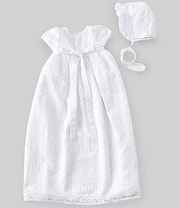 Image of Pippa & Julie Baby Girls Newborn-24 Months Lace Christening Gown