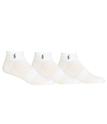 Image of Polo Ralph Lauren Quarter Length Athletic Socks 3-Pack
