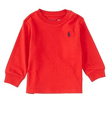 Image of Ralph Lauren Baby Boys 3-24 Months Long-Sleeve Pony Logo Jersey T-Shirt