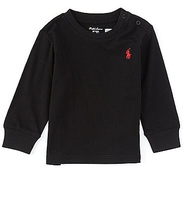 Image of Ralph Lauren Baby Boys 3-24 Months Long-Sleeve Pony Logo Jersey T-Shirt