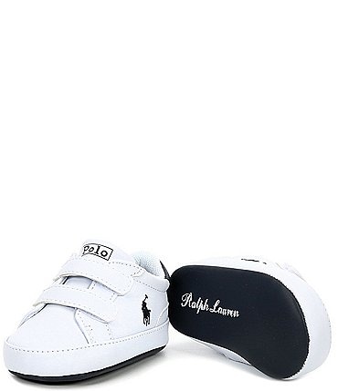 Image of Polo Ralph Lauren Boys' Heritage Court II EZ Sneaker Crib Shoes (Infant)