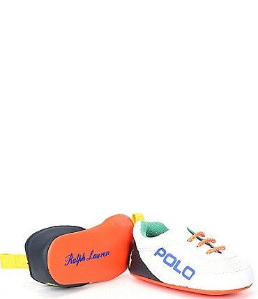 Image of Polo Ralph Lauren Boys' Tech Racer Mesh Slip-On Sneaker Crib Shoes (Infant)