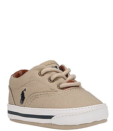Image of Polo Ralph Lauren Boys' Vaughn Canvas Sneaker Crib Shoes (Infant)