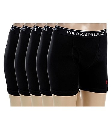 Image of Polo Ralph Lauren Classic Cotton Assorted Boxer Briefs 5-Pack